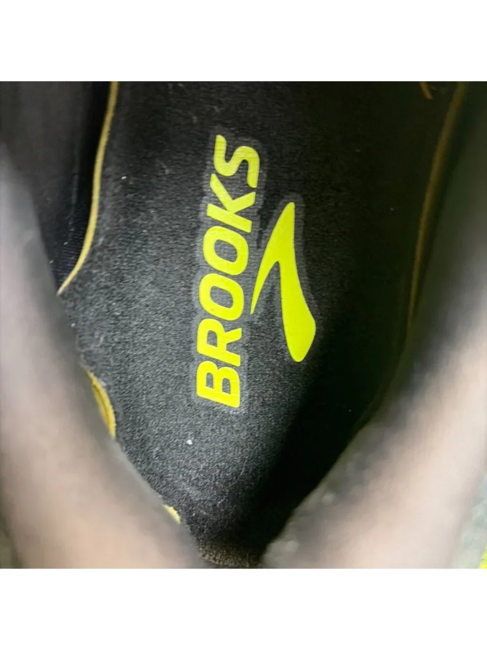 Brooks Ghost Max 3 Mens Size 13 Black Lime Blue Athletic Running Shoes Sneakers